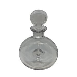 Contemporary Atlantis Equinox Lead Crystal 9 3/8" Decanter with Stopper Portugal